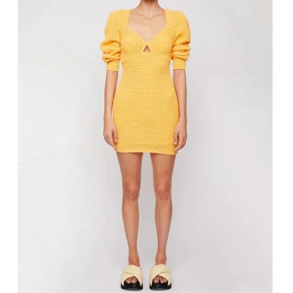 NWT A.L.C. Gigi crocheted dress in apricot blossom